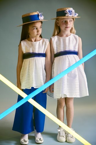 Nanán Abito con fascia blu Moda