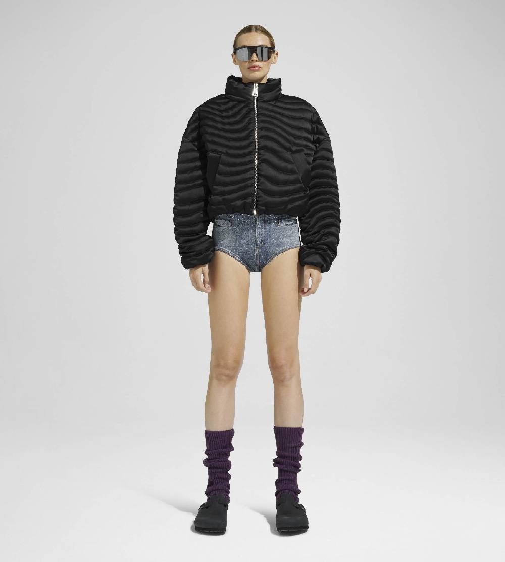 Khrisjoy JOY SATIN CROPPED BLACK Sostegno trimestrale