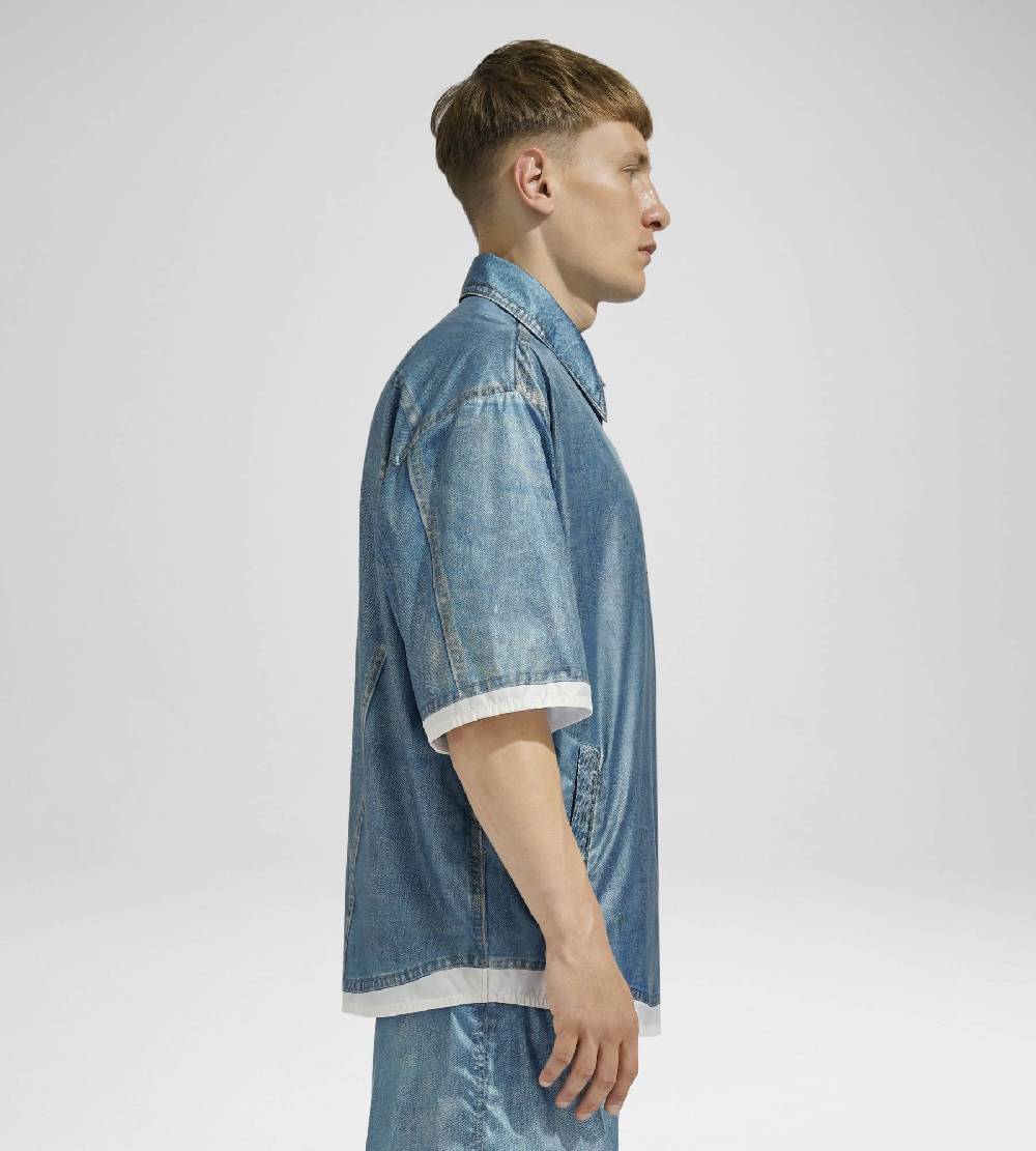 Khrisjoy DENIM PRINT SHIRT MEDIUM DENIM Trasporto libero internazionale