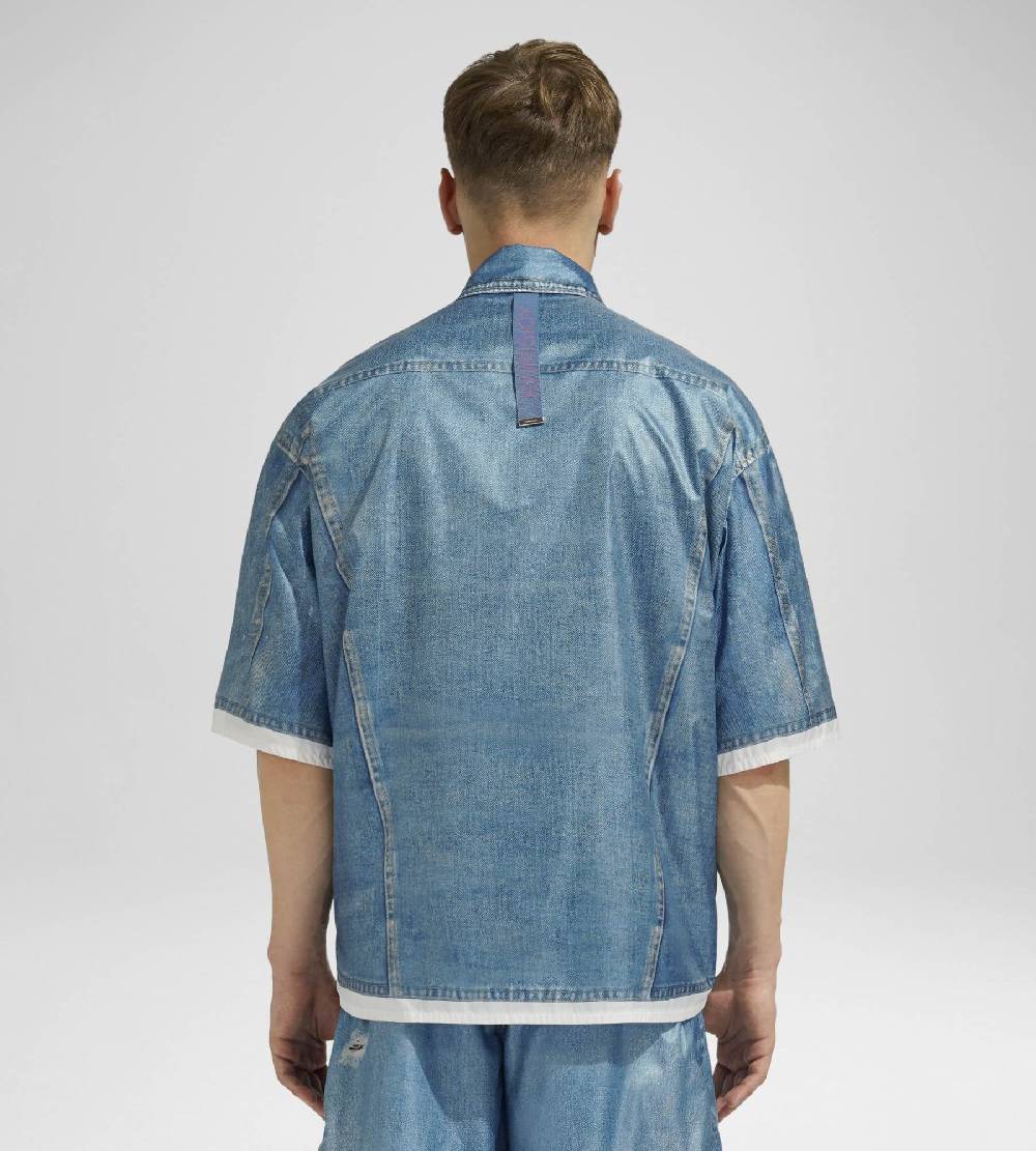 Khrisjoy DENIM PRINT SHIRT MEDIUM DENIM Trasporto libero internazionale