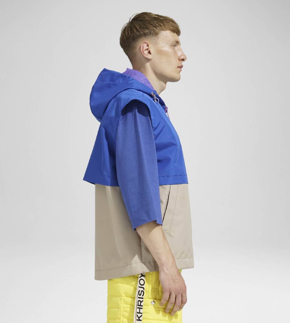 Khrisjoy SHELL WINDBREAKER VEST OVERSEA SAND Vendita