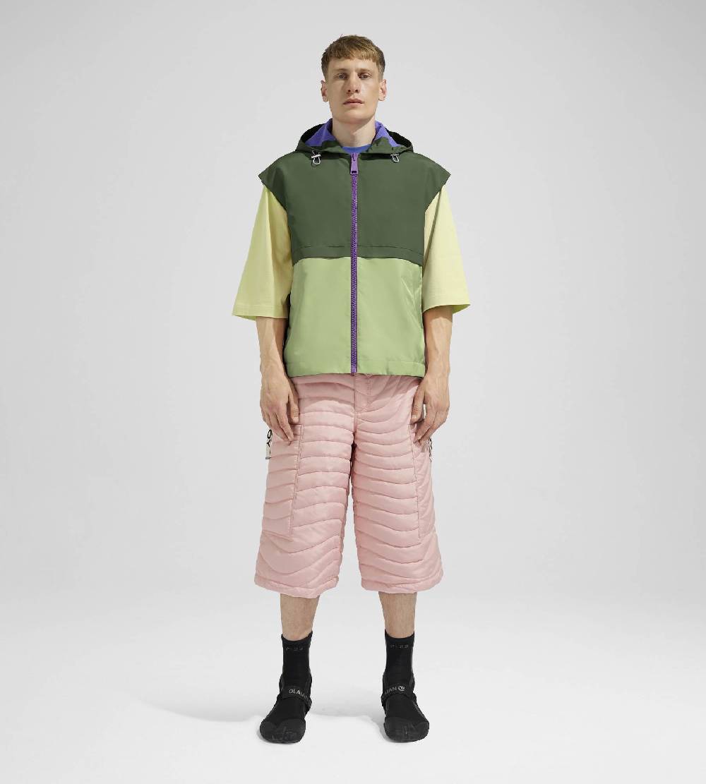 Khrisjoy SHELL WINDBREAKER VEST OLIVE GREEN JADE Promozione