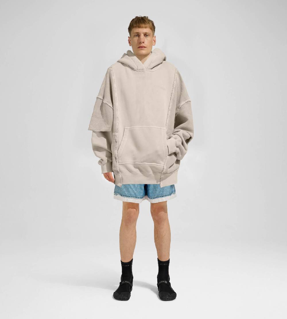 Khrisjoy HOODIE DOUBLE POCKETS DESERT Pezzi Unici