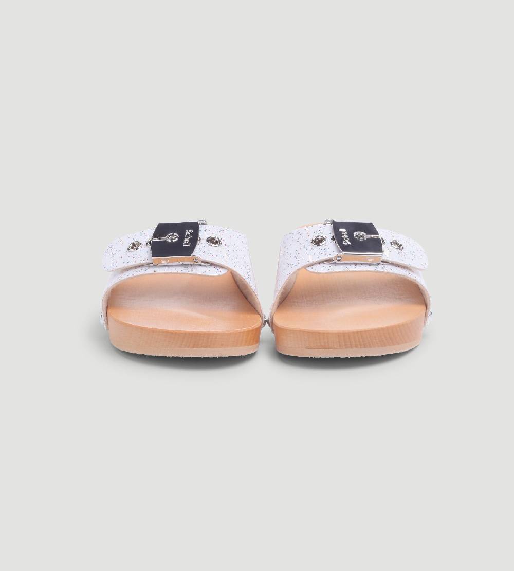 Khrisjoy KJ X SCHOLL - PESCURA HEEL WHITE SPARKLES Negozi Online