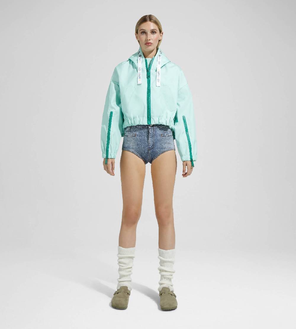 Khrisjoy NEW KHRIS CROP WINDBREAKER AFTER EIGHT Prezzo Ridotto