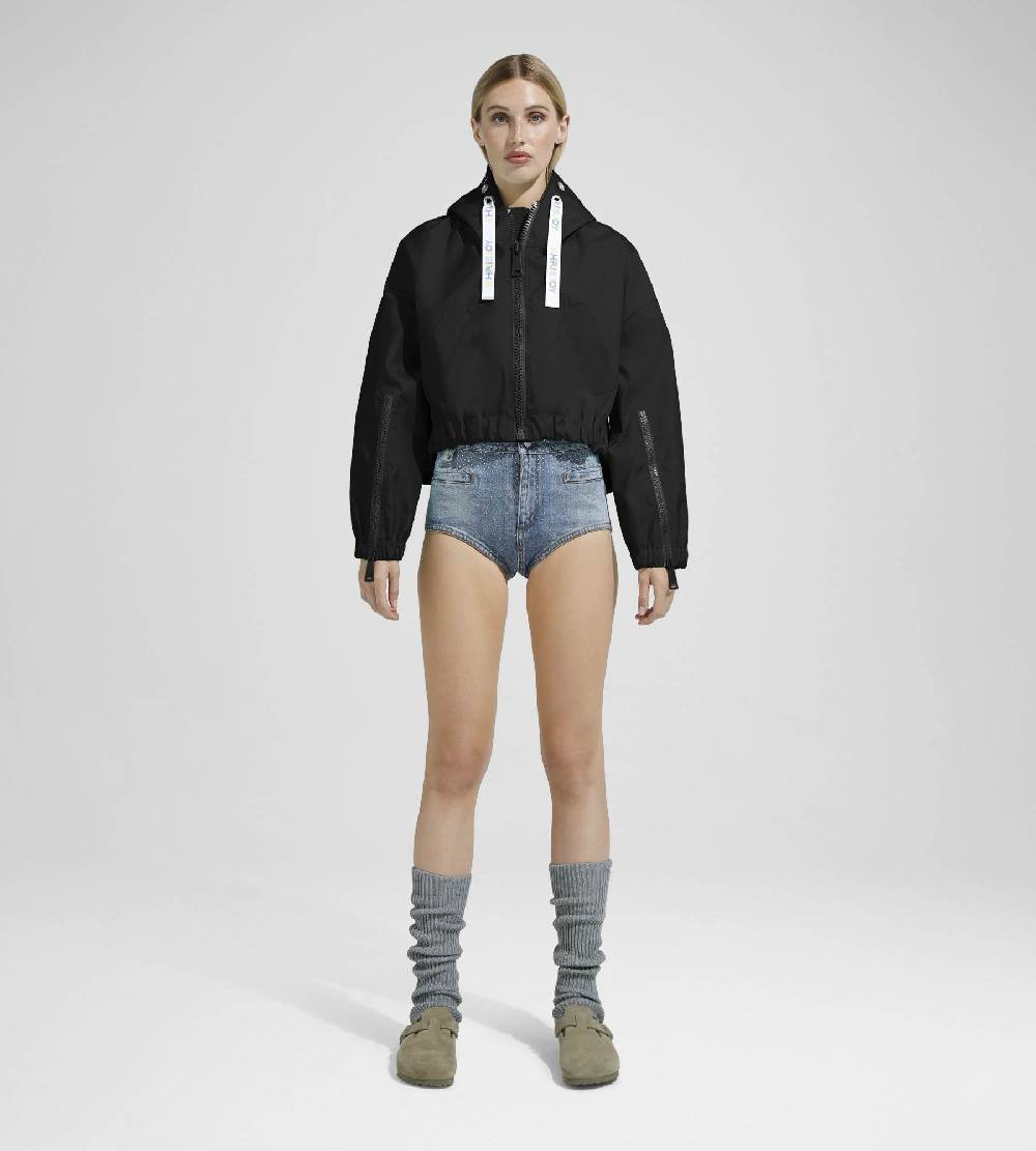 Khrisjoy NEW KHRIS CROP WINDBREAKER BLACK Presa