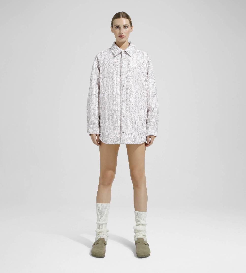 Khrisjoy OVERSIZE SHIRT TWEED PAILLETTES TRAMÉ Saldi