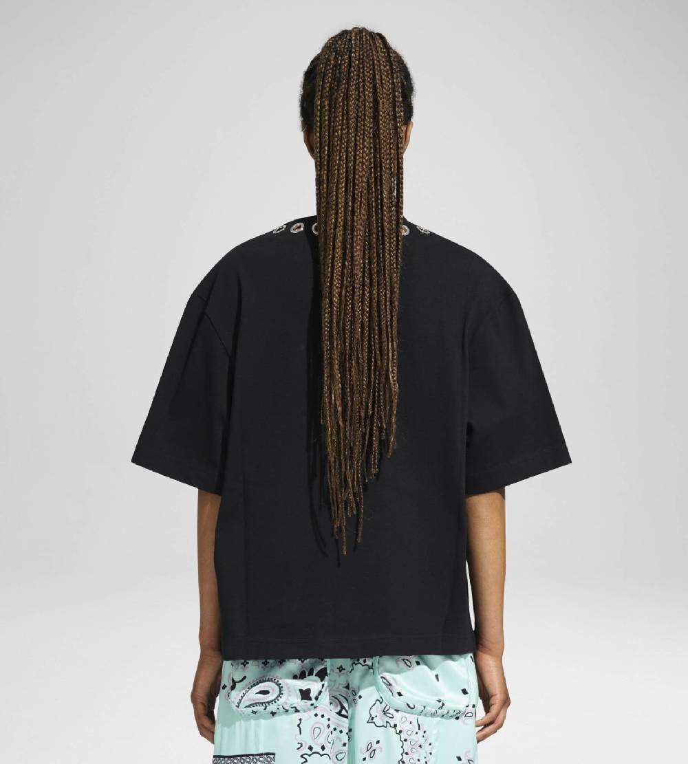 Khrisjoy EYELETS TEE BLACK Saldi Di Fabbrica