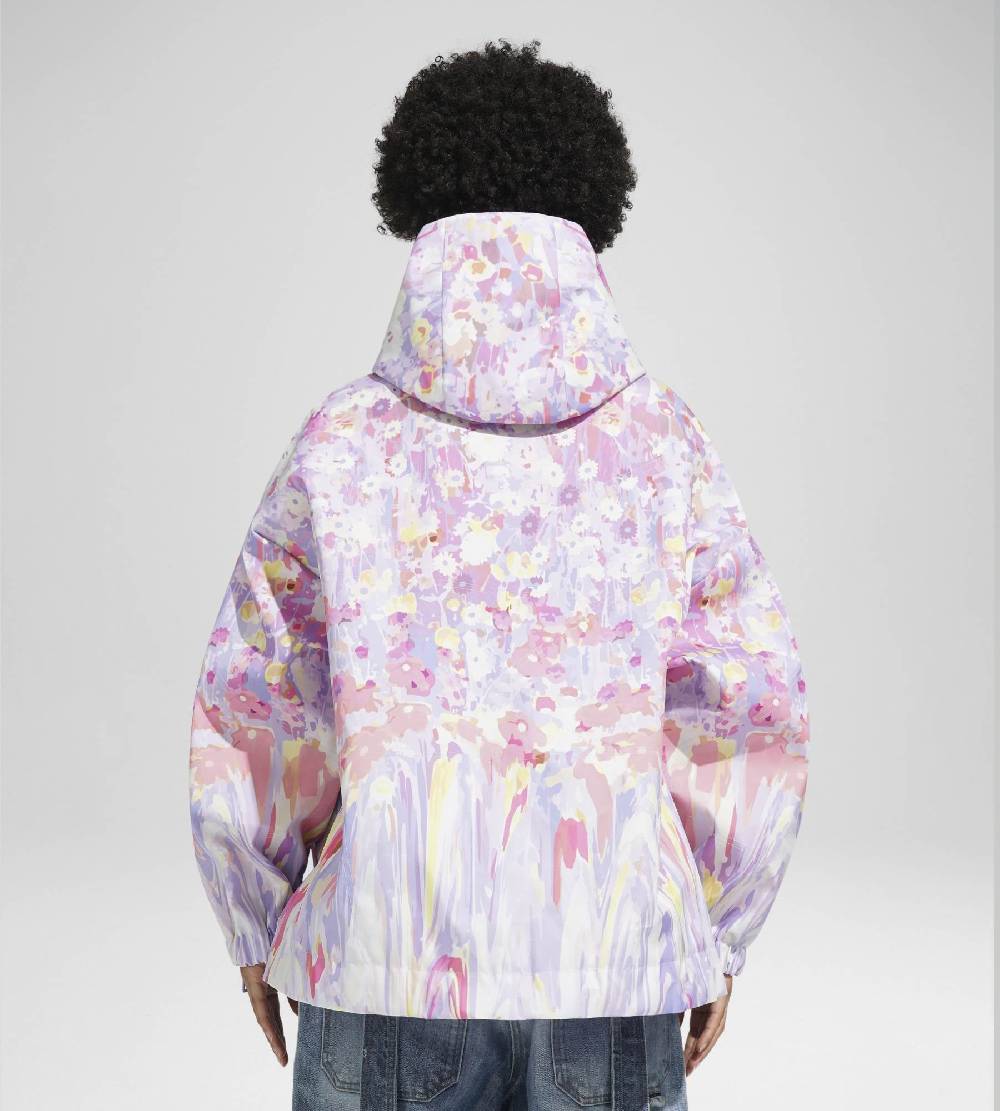 Khrisjoy KHRIS WINDBREAKER FLOWERS UPSIDE DOWN CANDY PINK Negozio online di fabbrica