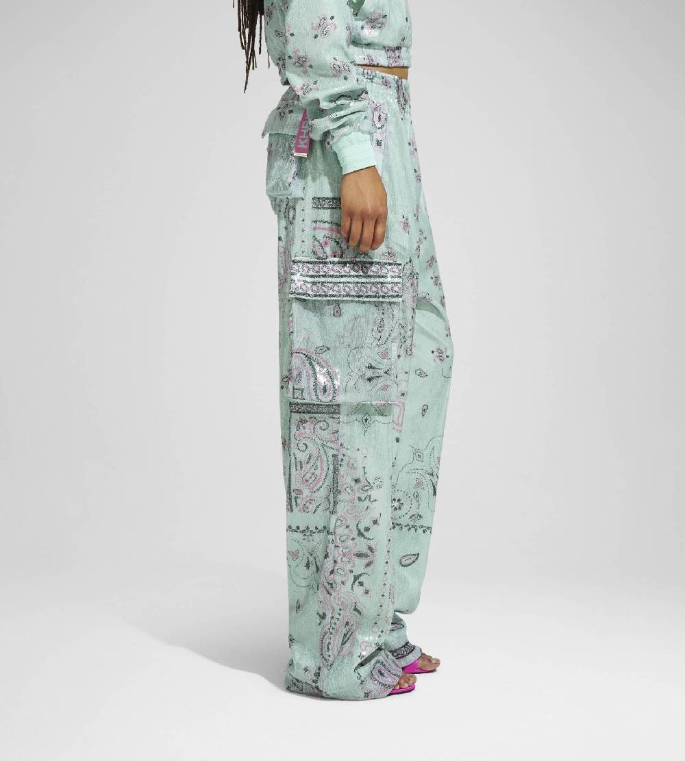 Khrisjoy PANTS MULTIPOCKET PAILLETTES BANDANA AFTER EIGHT Offerta per la Festa della Mamma