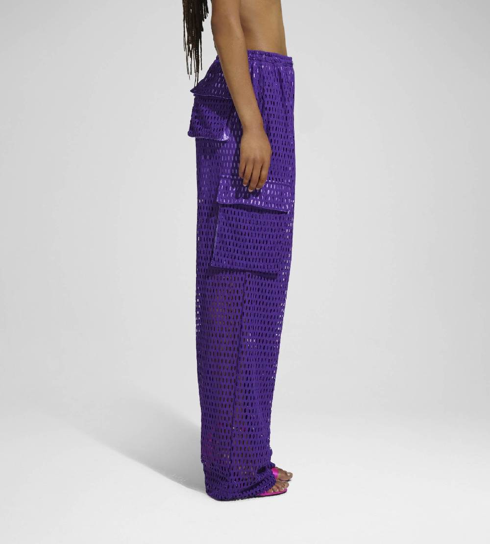Khrisjoy PANTS MULTIPOCKET MESH WISTERIA Online Outlet