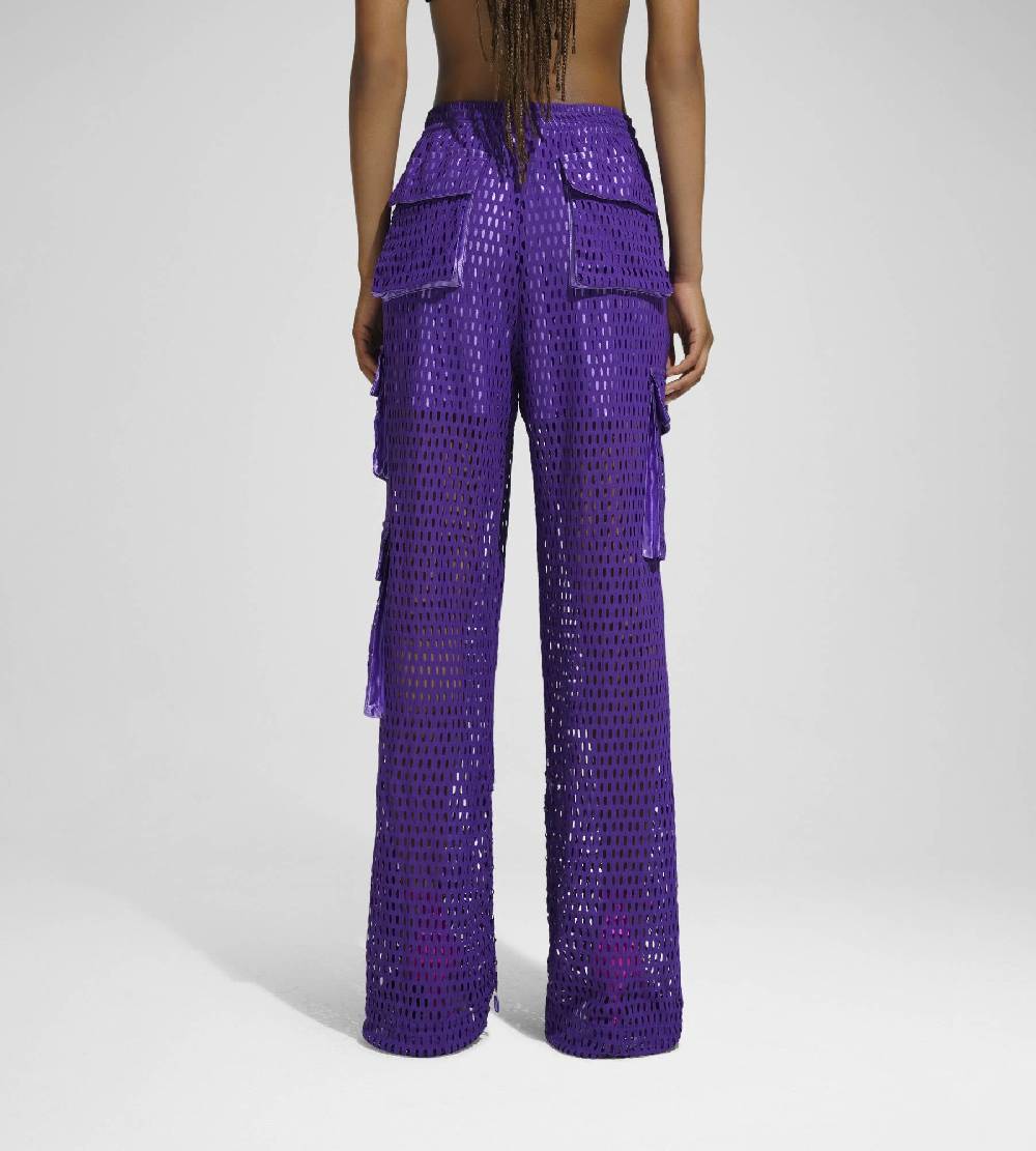 Khrisjoy PANTS MULTIPOCKET MESH WISTERIA Online Outlet