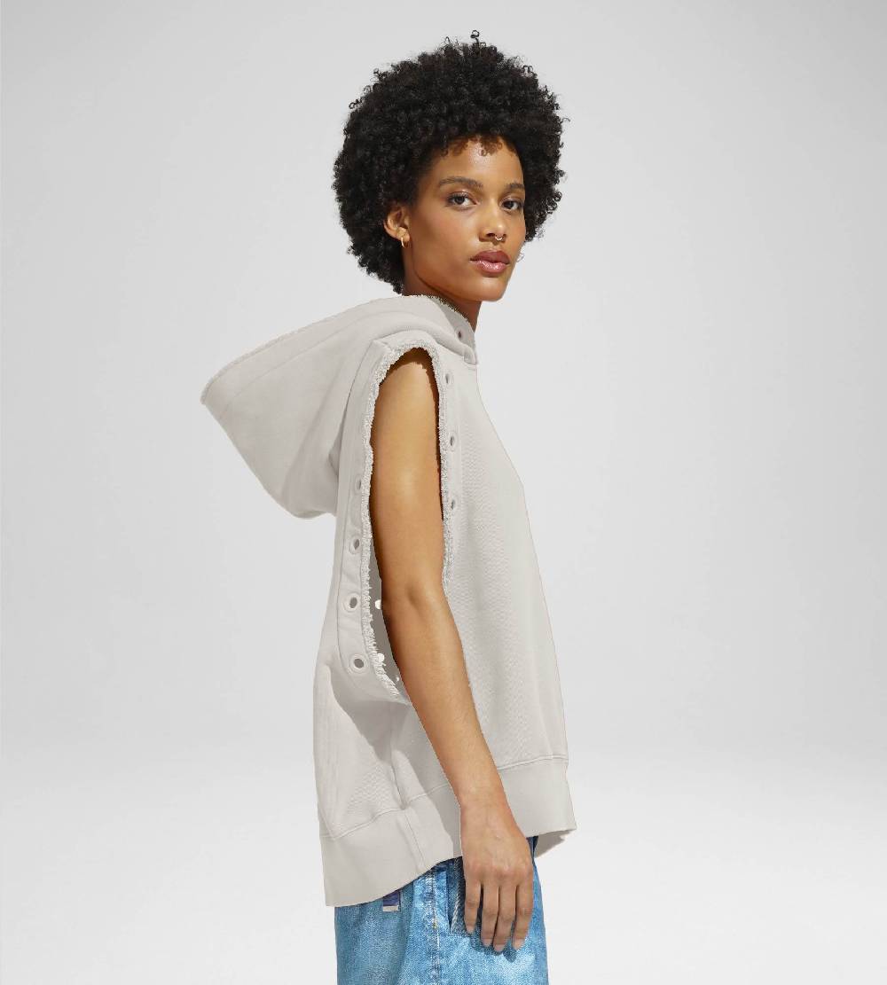 Khrisjoy HOODIE VEST EYELETS DESERT Lightning offer
