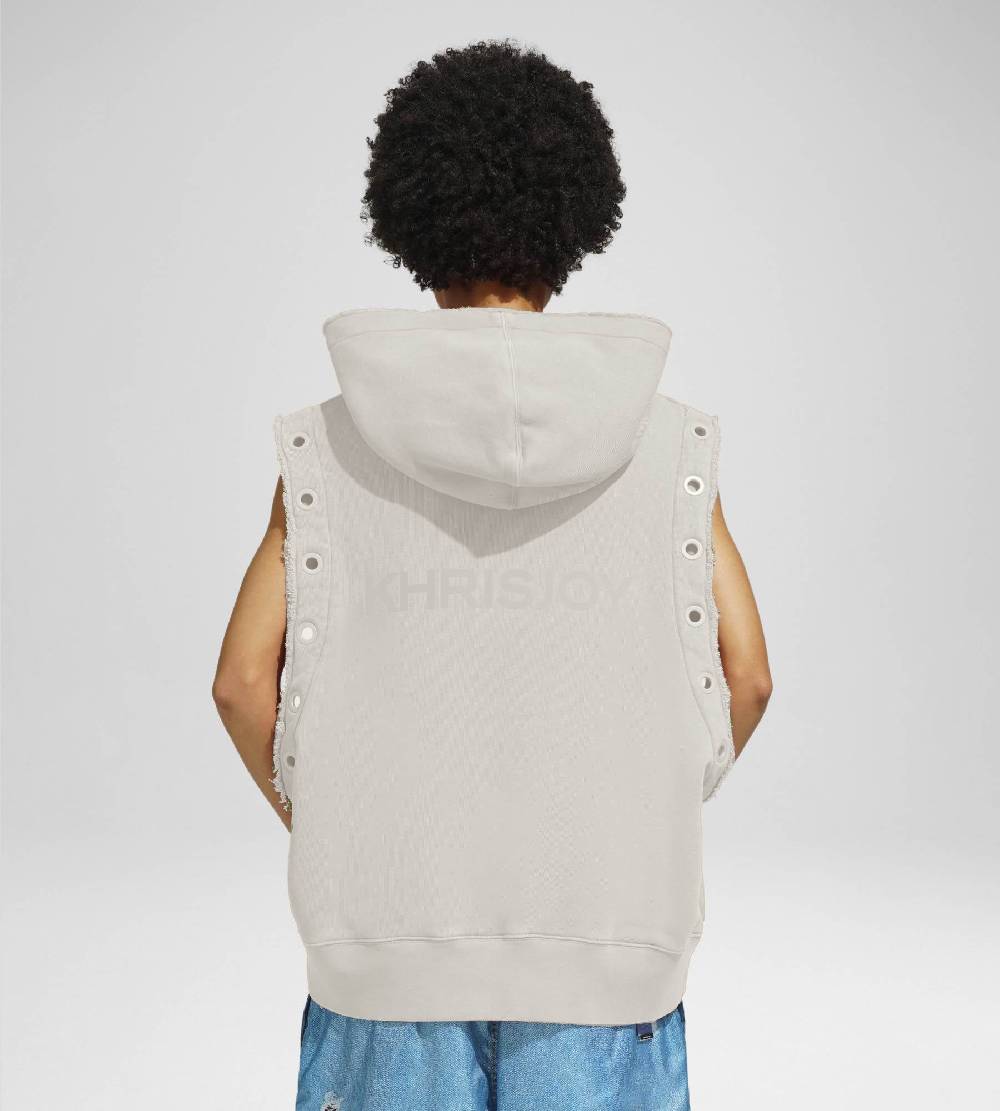 Khrisjoy HOODIE VEST EYELETS DESERT Lightning offer