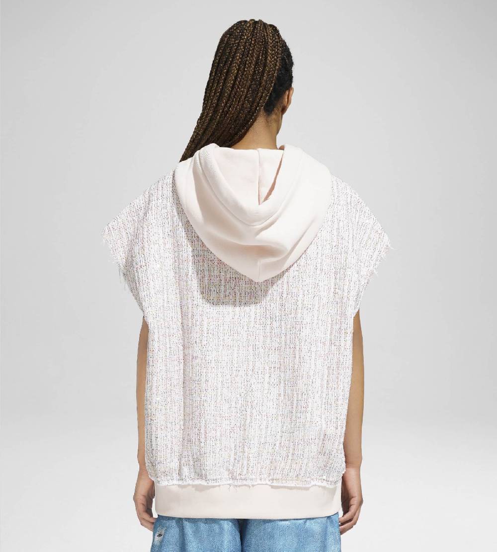 Khrisjoy TWEED HOODIE VEST CONFETTI Ultimi tre giorni