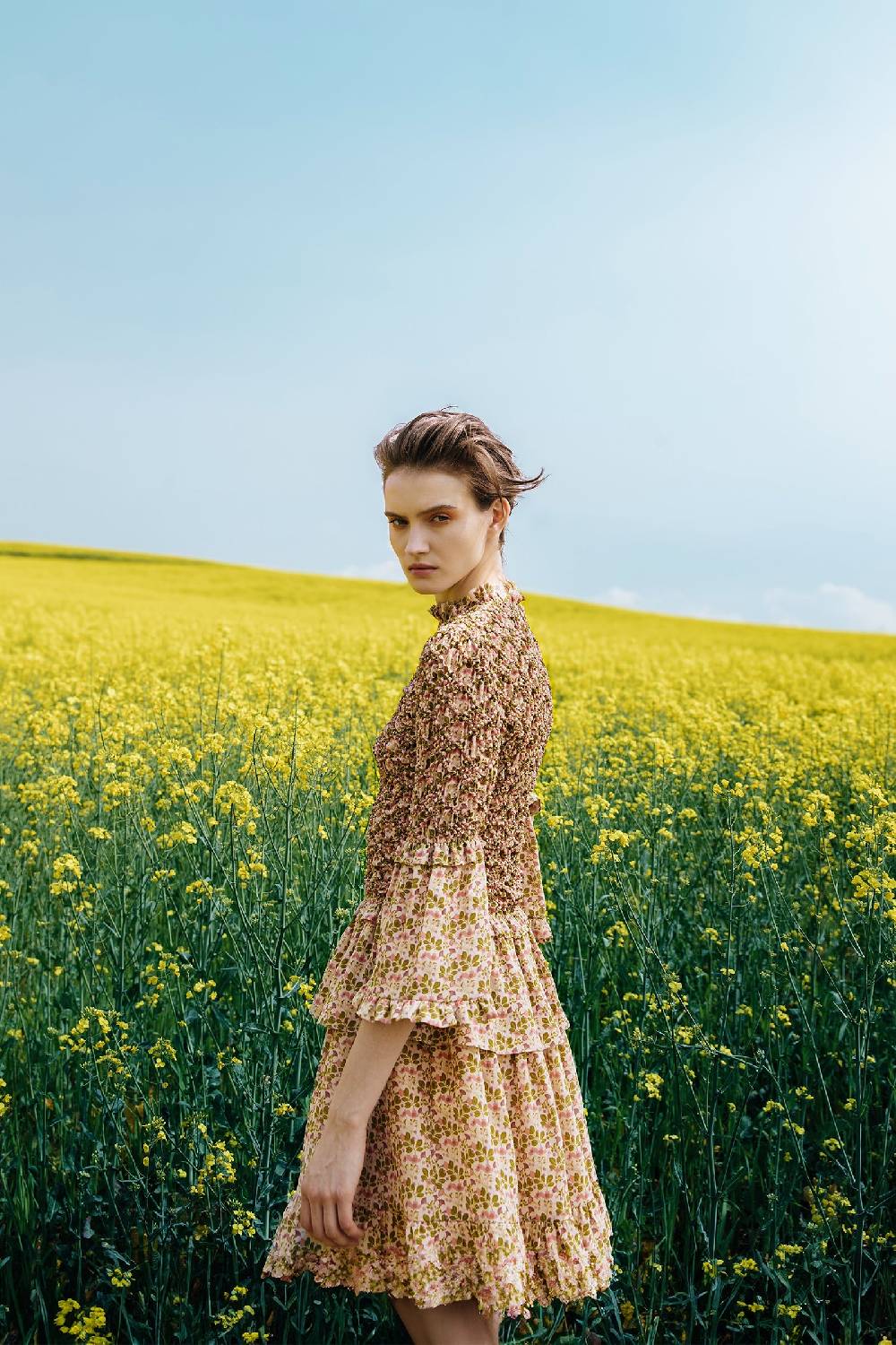 ﻿Kristina Ti GINEVRA - Ruffle dress Poem Offerta
