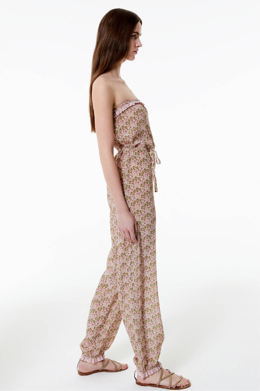 Kristina Ti SONIA - Silk jumpsuit Poem Economico