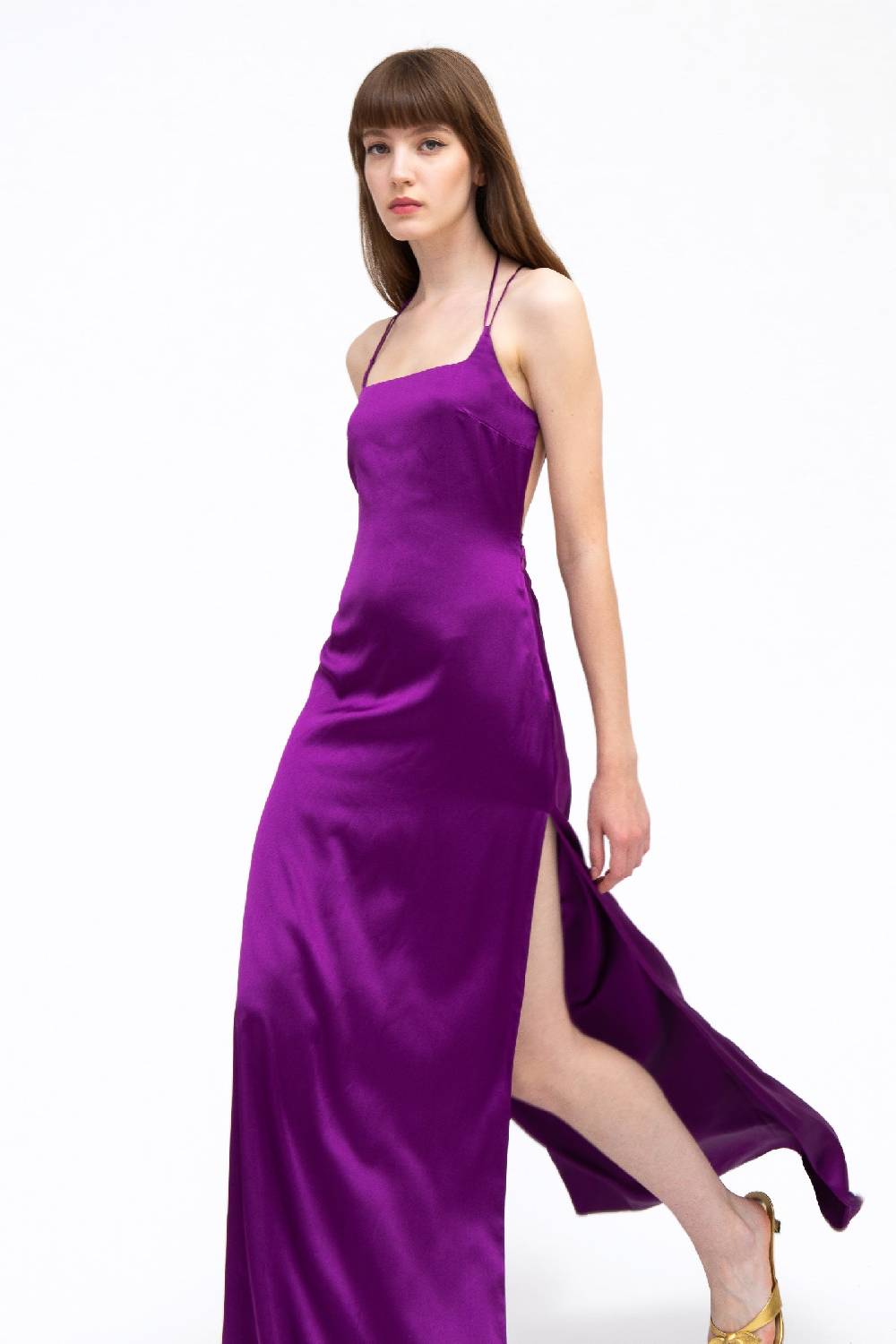 Kristina Ti VIOLANTE - Long silk dress Vendite Flash