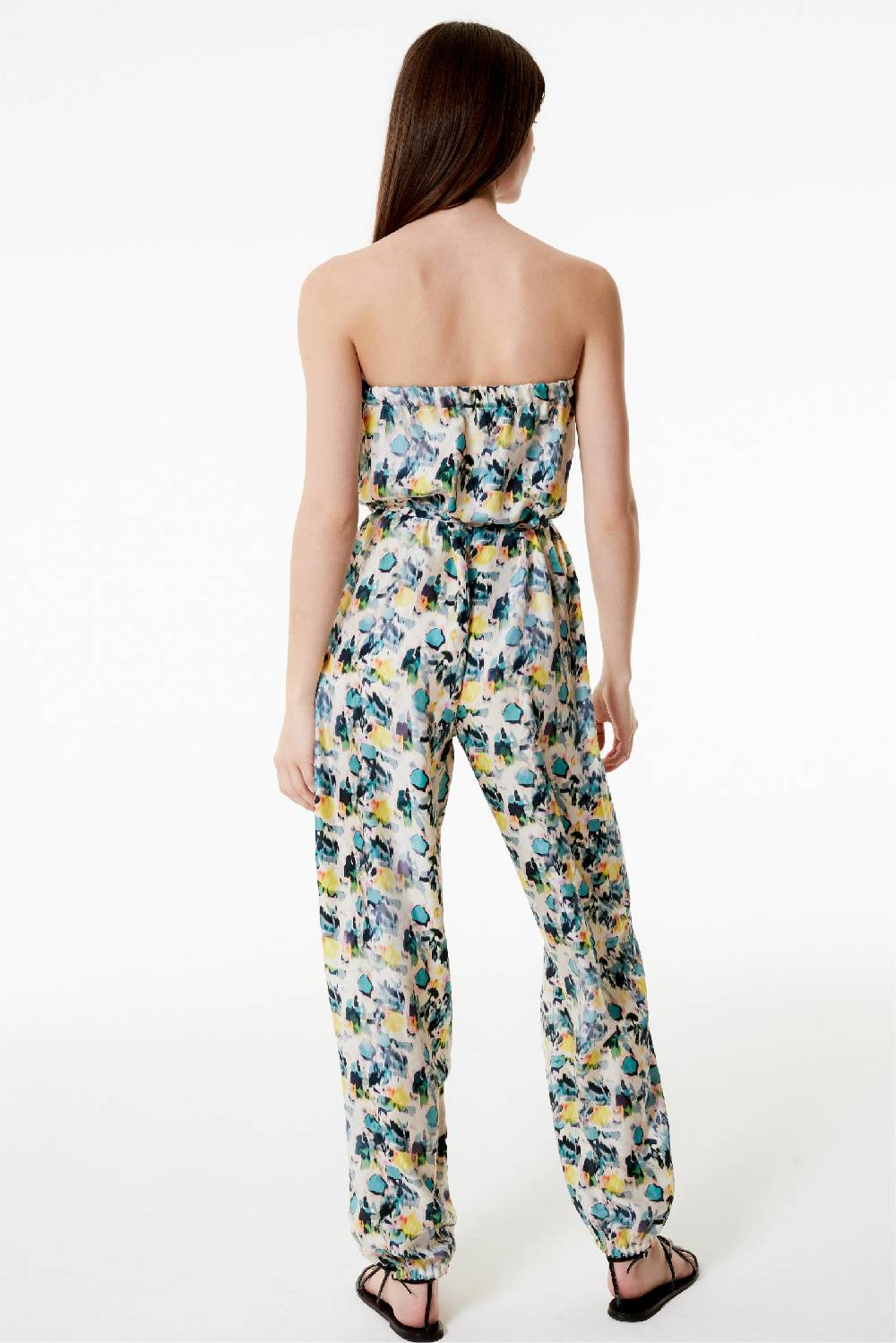 Kristina Ti LIA - Silk jumpsuit Watercolor Italy