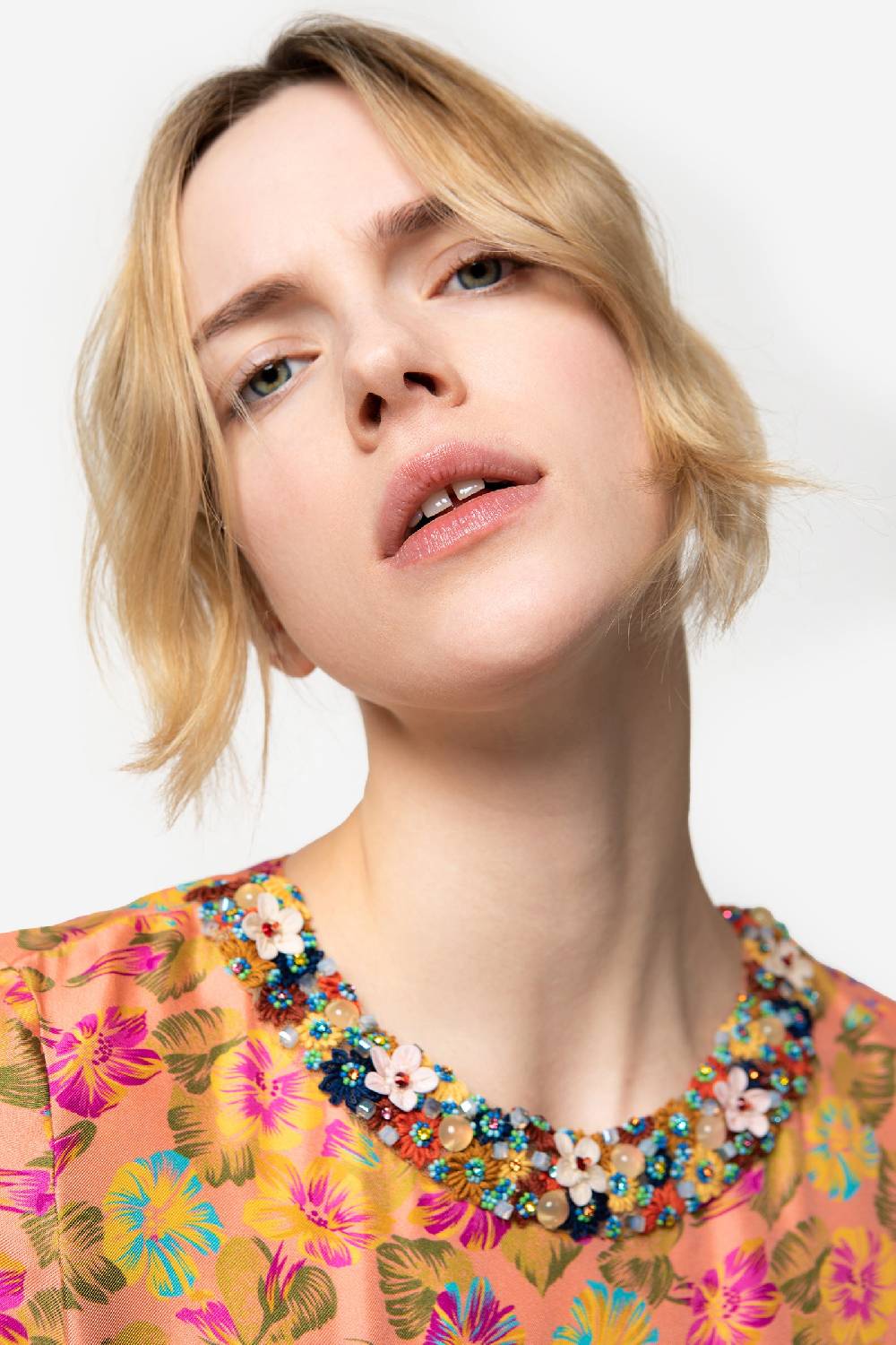 Kristina Ti COLETTE - Mini dress with jewel collar Italia