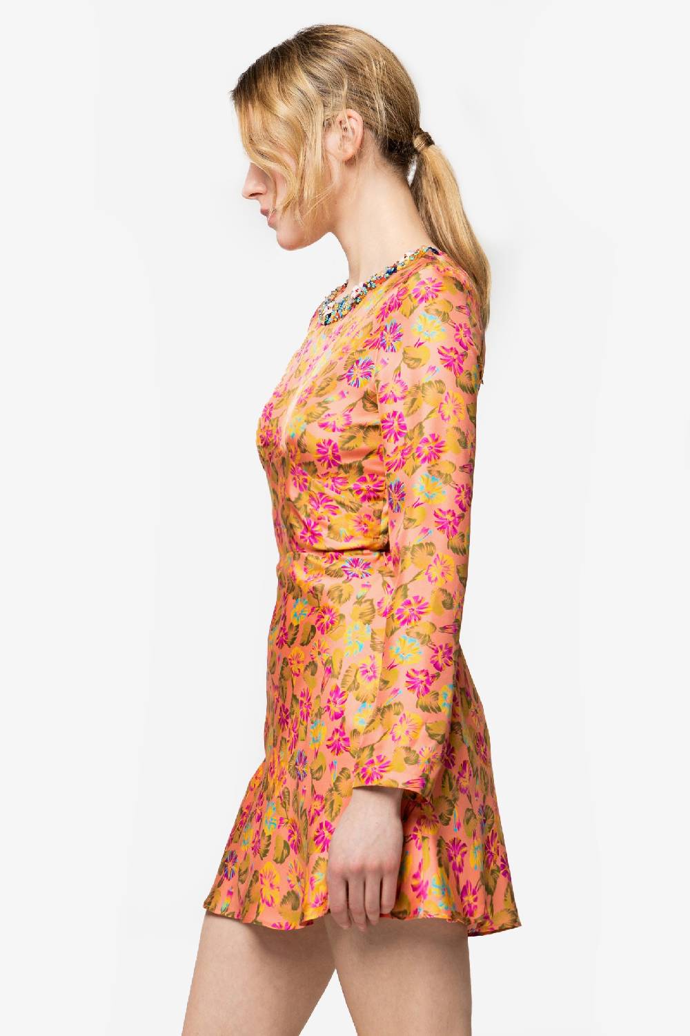 Kristina Ti COLETTE - Mini dress with jewel collar Italia