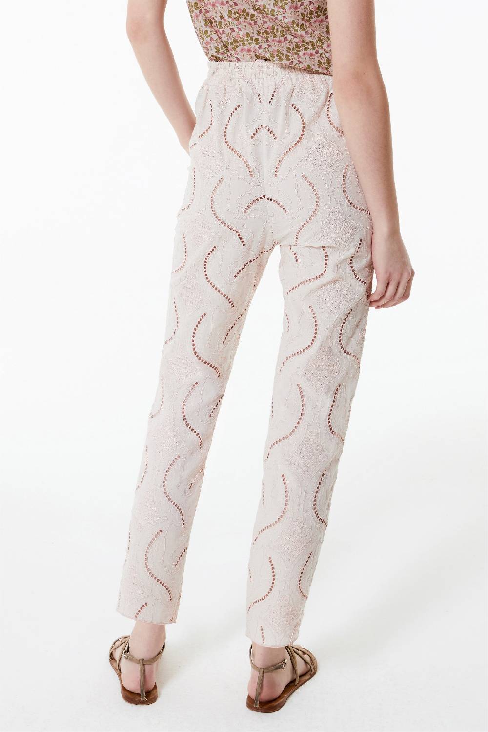 Kristina Ti MARLENE - Cotton trousers Innocence Vendita