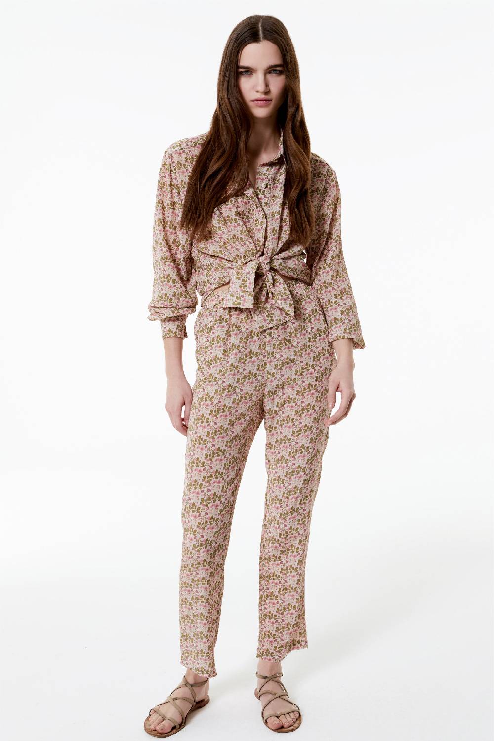 Kristina Ti JULIE - Silk trousers Poem Consegna Veloce