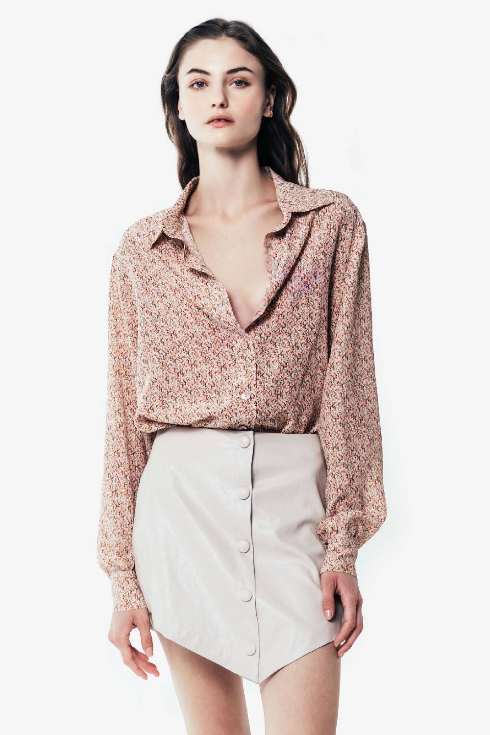 Kristina Ti CAMELIA - Eco-leather miniskirt Online