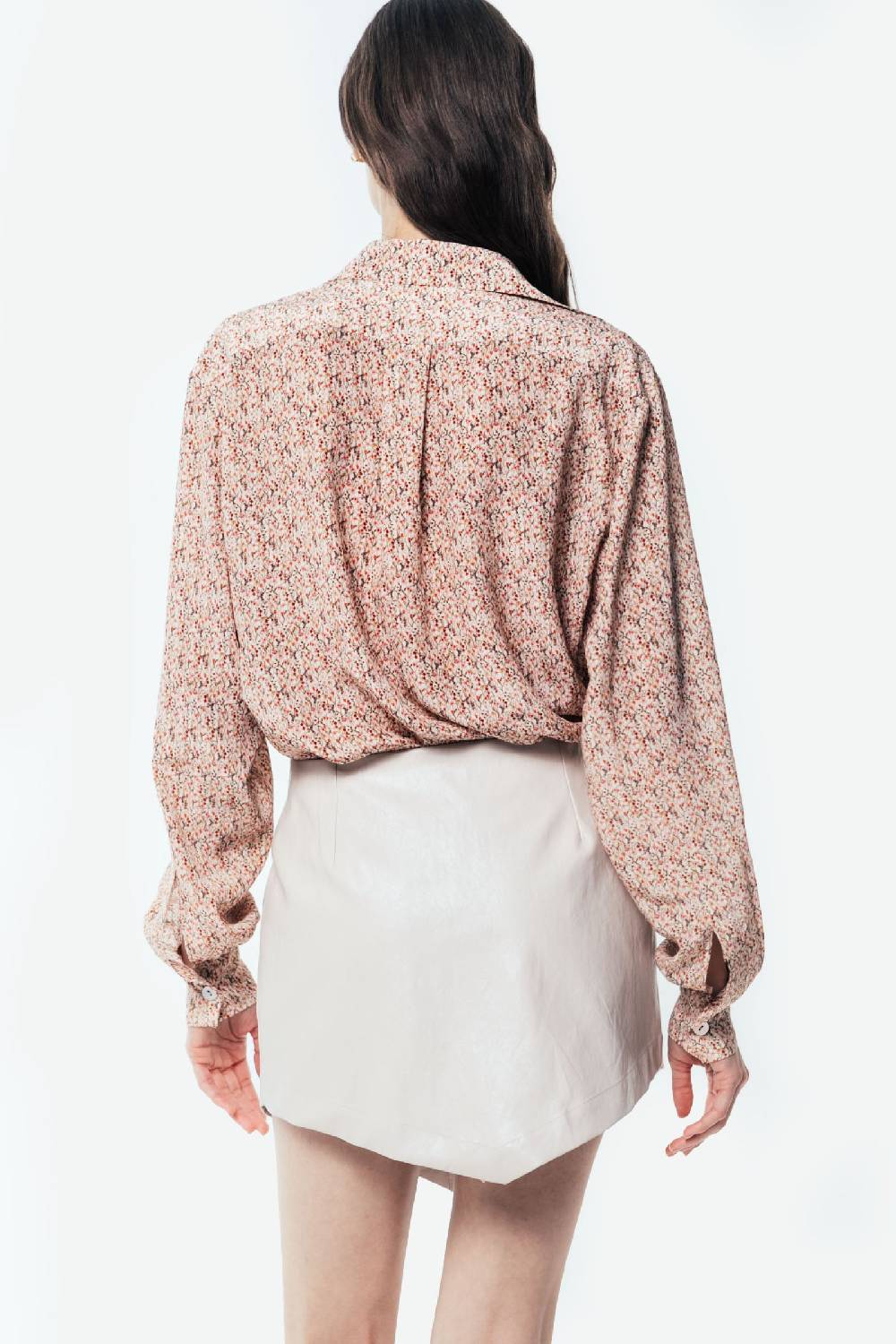 Kristina Ti CAMELIA - Eco-leather miniskirt Online