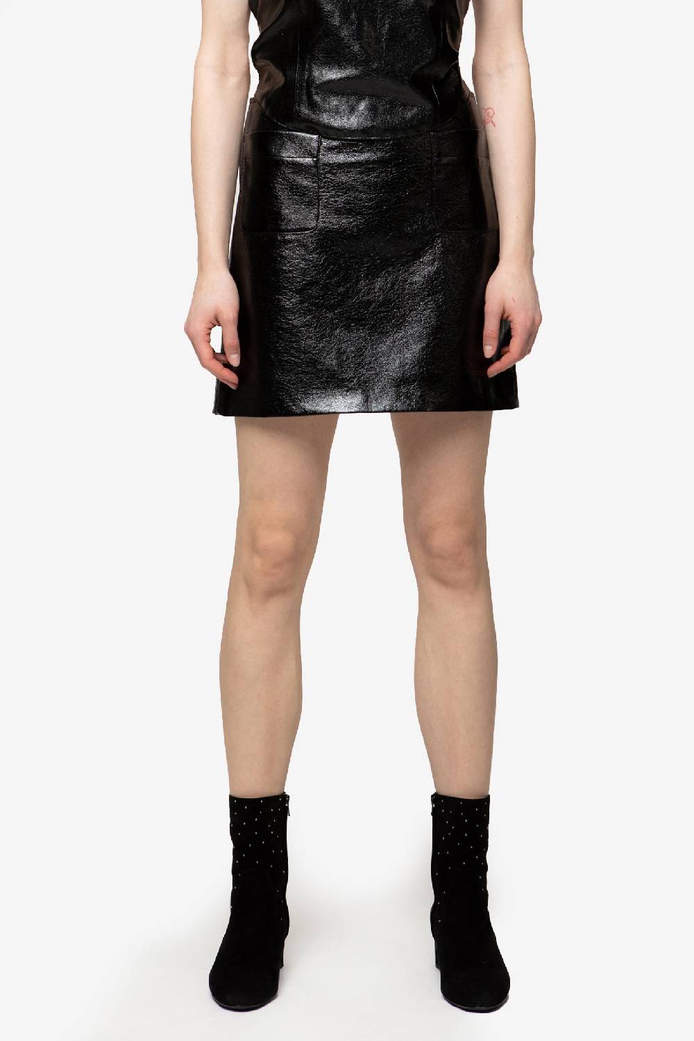 Kristina Ti LOUISA - Vinyl mini skirt Hotsell