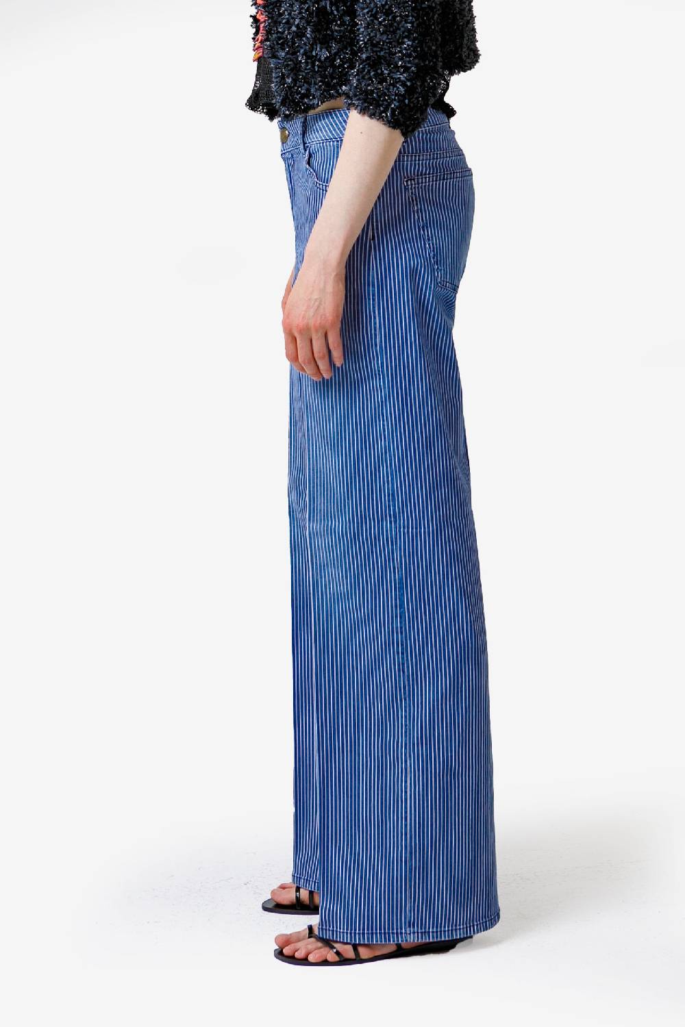 Kristina Ti TABITA - Striped low waist jeans Negozi Online