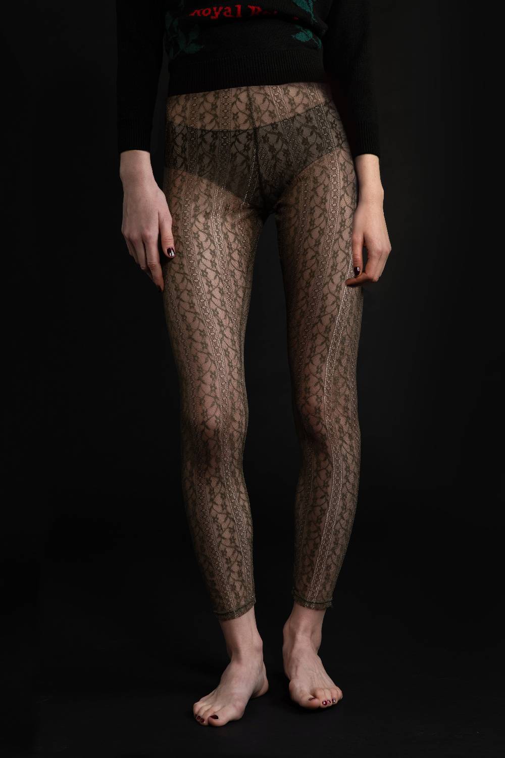 Kristina Ti LUDMILLA - Lace leggings Moda