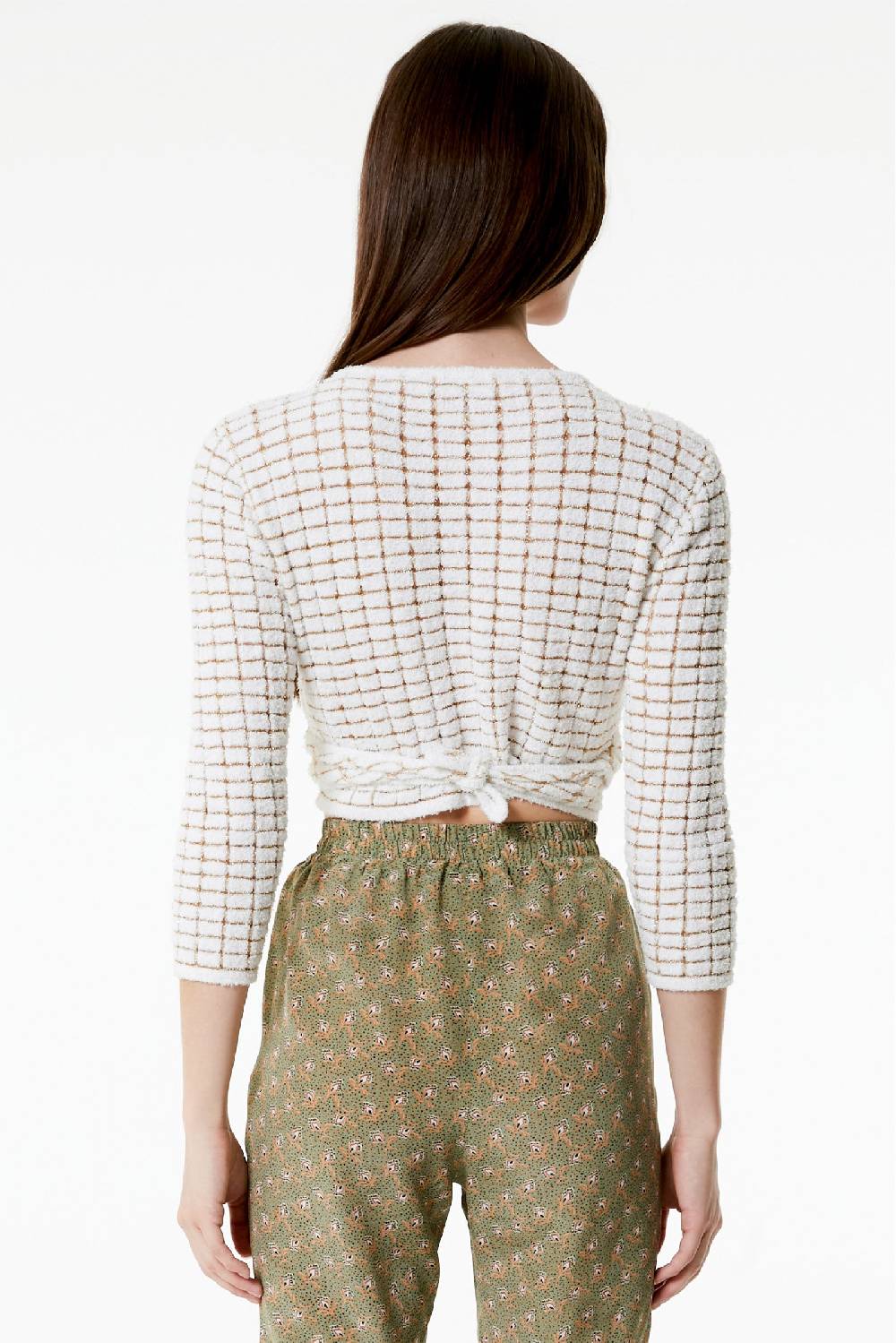 Kristina Ti ALICE - Crop cardigan Goldy Promozione