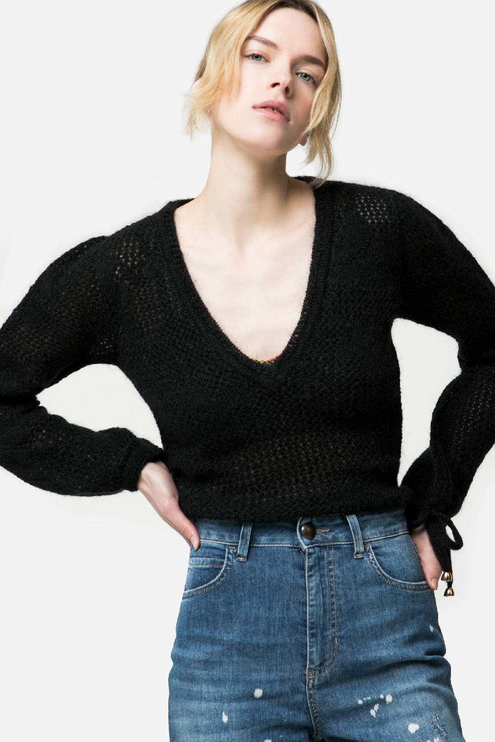Kristina Ti SELENE - Monochrome knitted sweater
