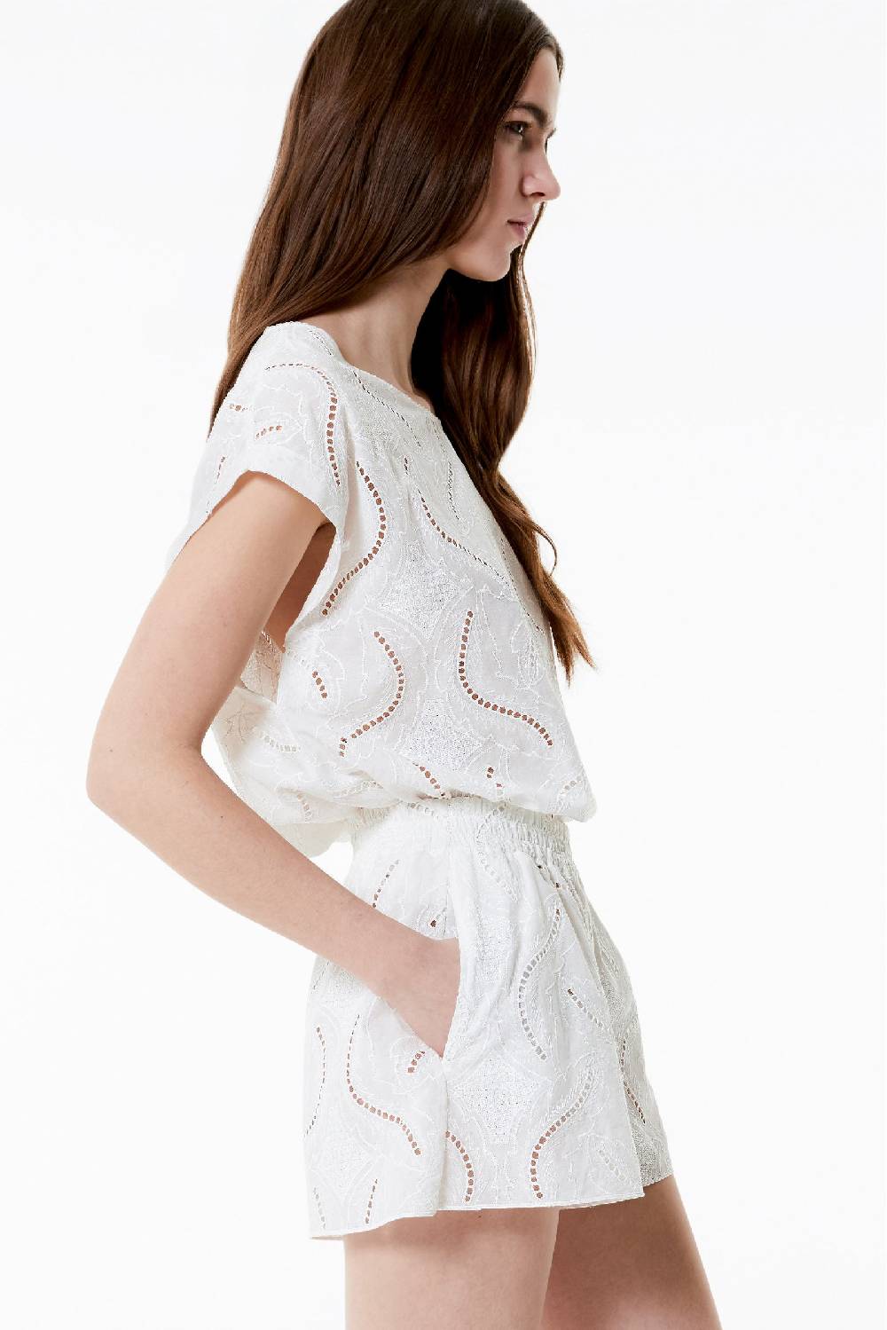 Kristina Ti NATALIE - Cotton blouse Innocence Comprare a buon mercato