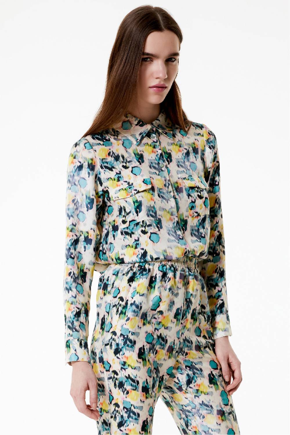 Kristina Ti OTTAVIA - Silk shirt Watercolor Offerte