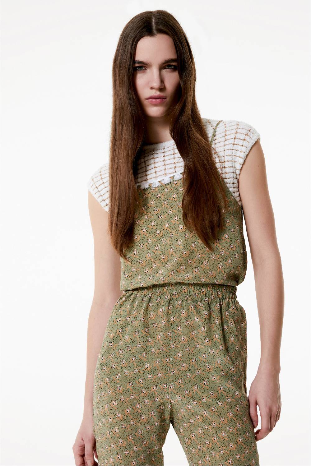 Kristina Ti CLOE - Silk top Woods Promozione