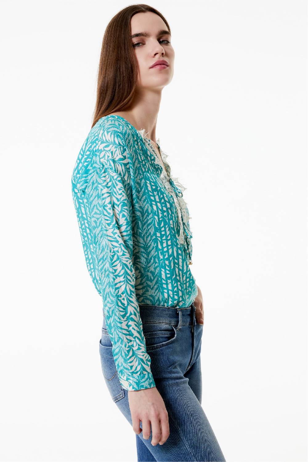 Kristina Ti IRMA - Blouse with laces Bamboo Qualità Garantita