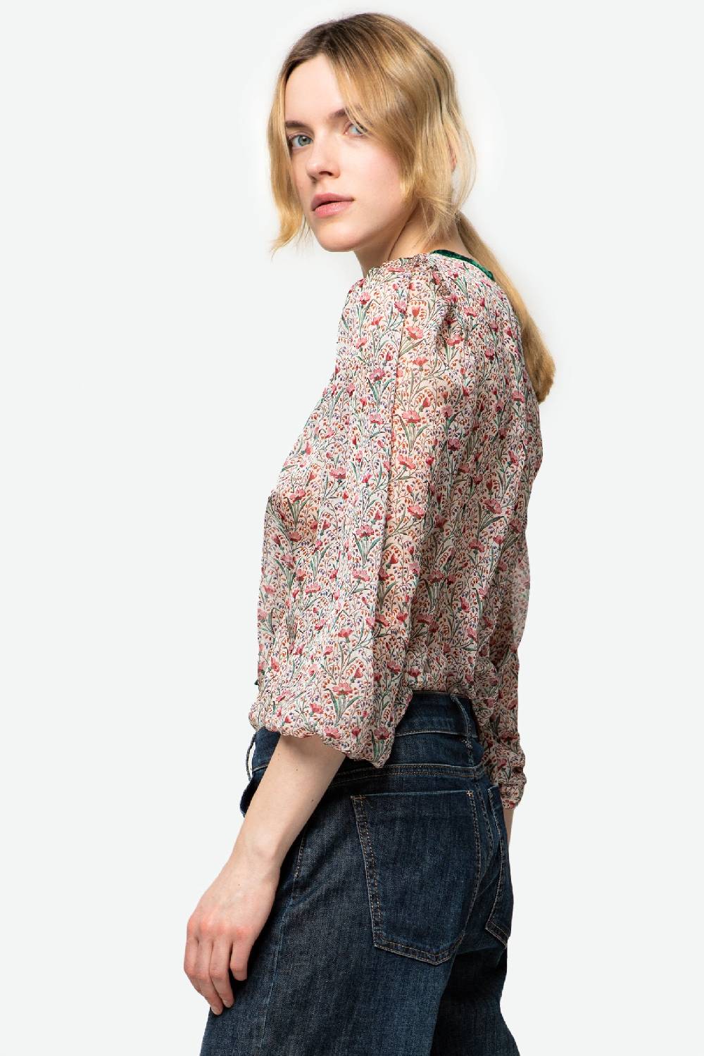 Kristina Ti GABRIELLA - Boho-chic jewel blouse Consegna Veloce