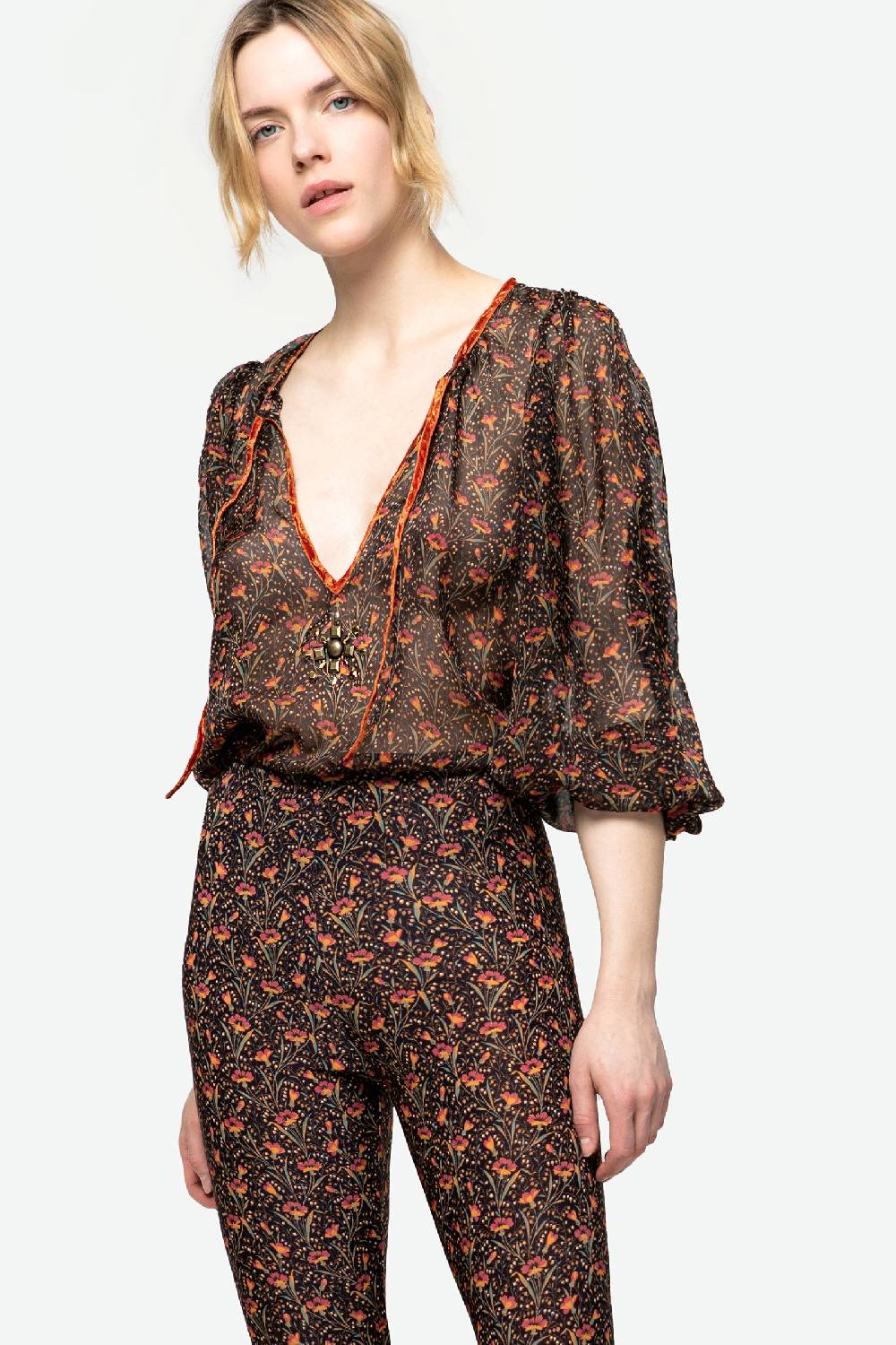Kristina Ti LORELLA - Boho-chic jewel blouse