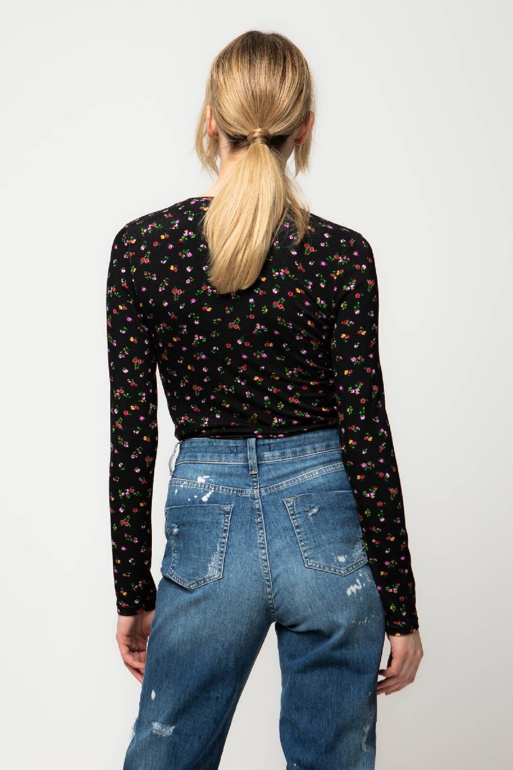 Kristina Ti OLIMPIA - Microflower jersey T-shirt Affare Del Giorno