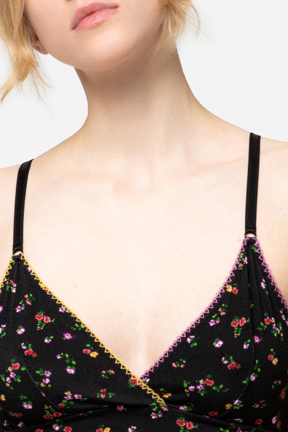 Kristina Ti RITA - Microfloral top in jersey Sottocosto