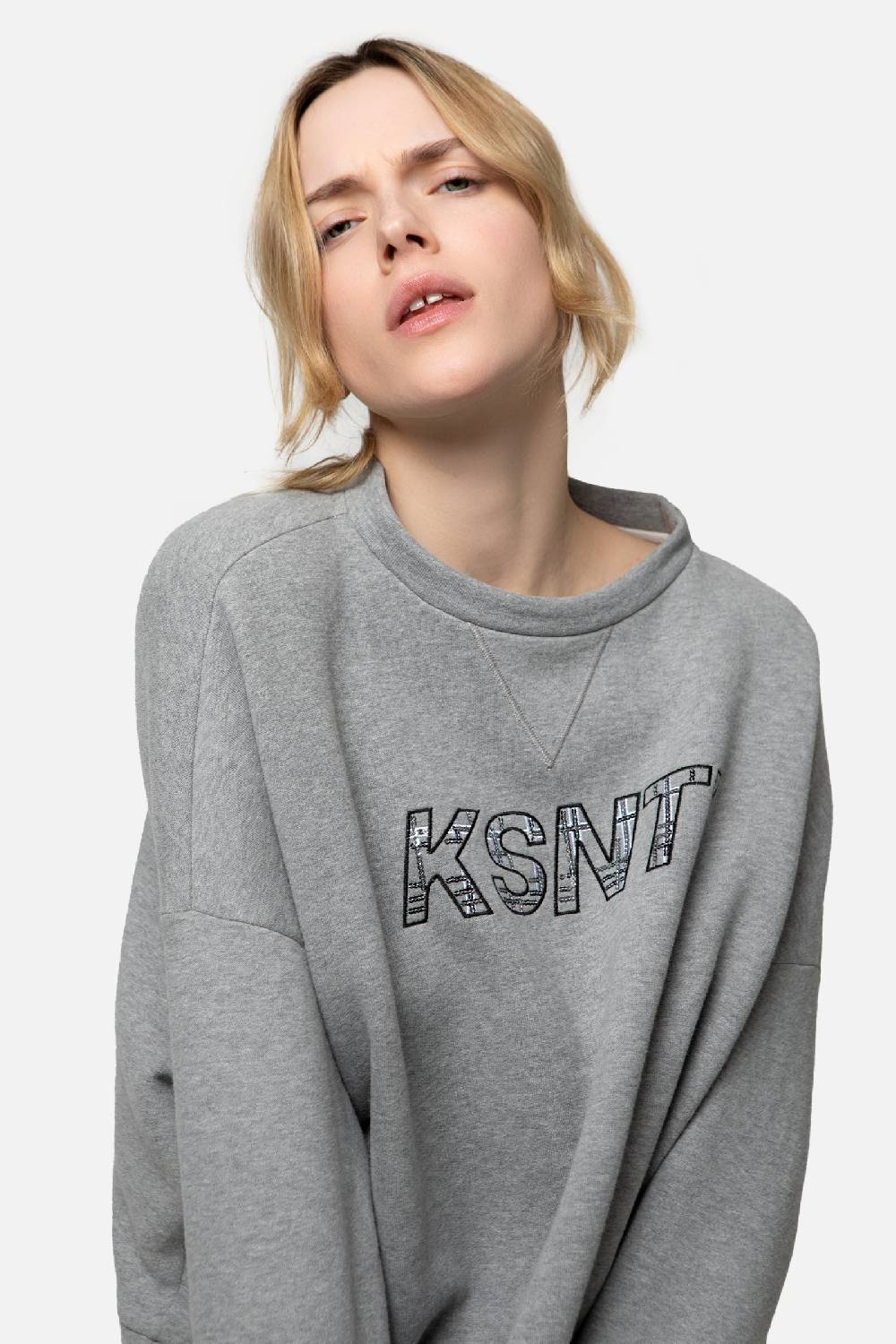 Kristina Ti HARPER - Silver sweatshirt Sconto