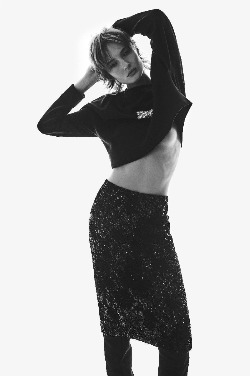 Kristina Ti REBECCA - Gold sweatshirt In Vendita