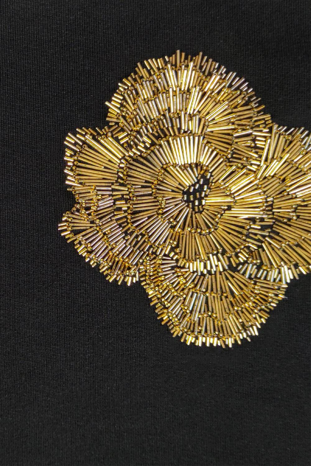 Kristina Ti REBECCA - Gold sweatshirt In Vendita