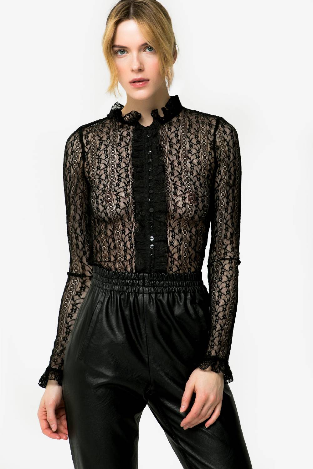 Kristina Ti BENEDETTA - Undress lace shirt In Saldo