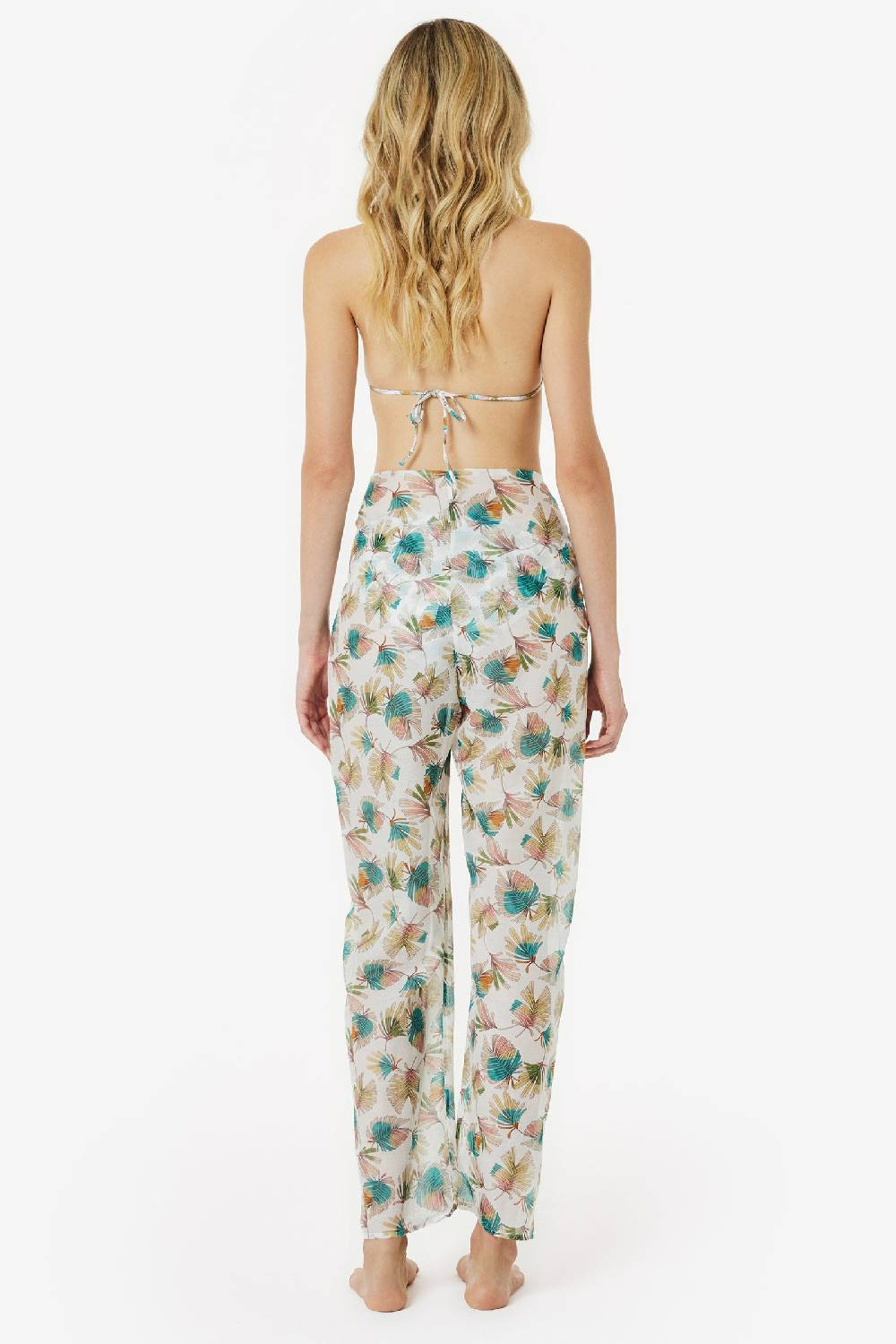 Kristina Ti ZELINDA - Pareo trousers Foliage Negozi Online