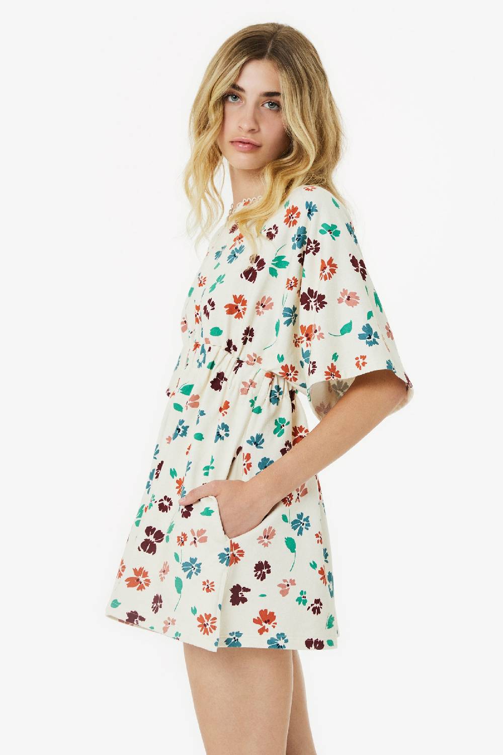 Kristina Ti AZZURRA – Sweatshirt mini dress Flora Sottocosto