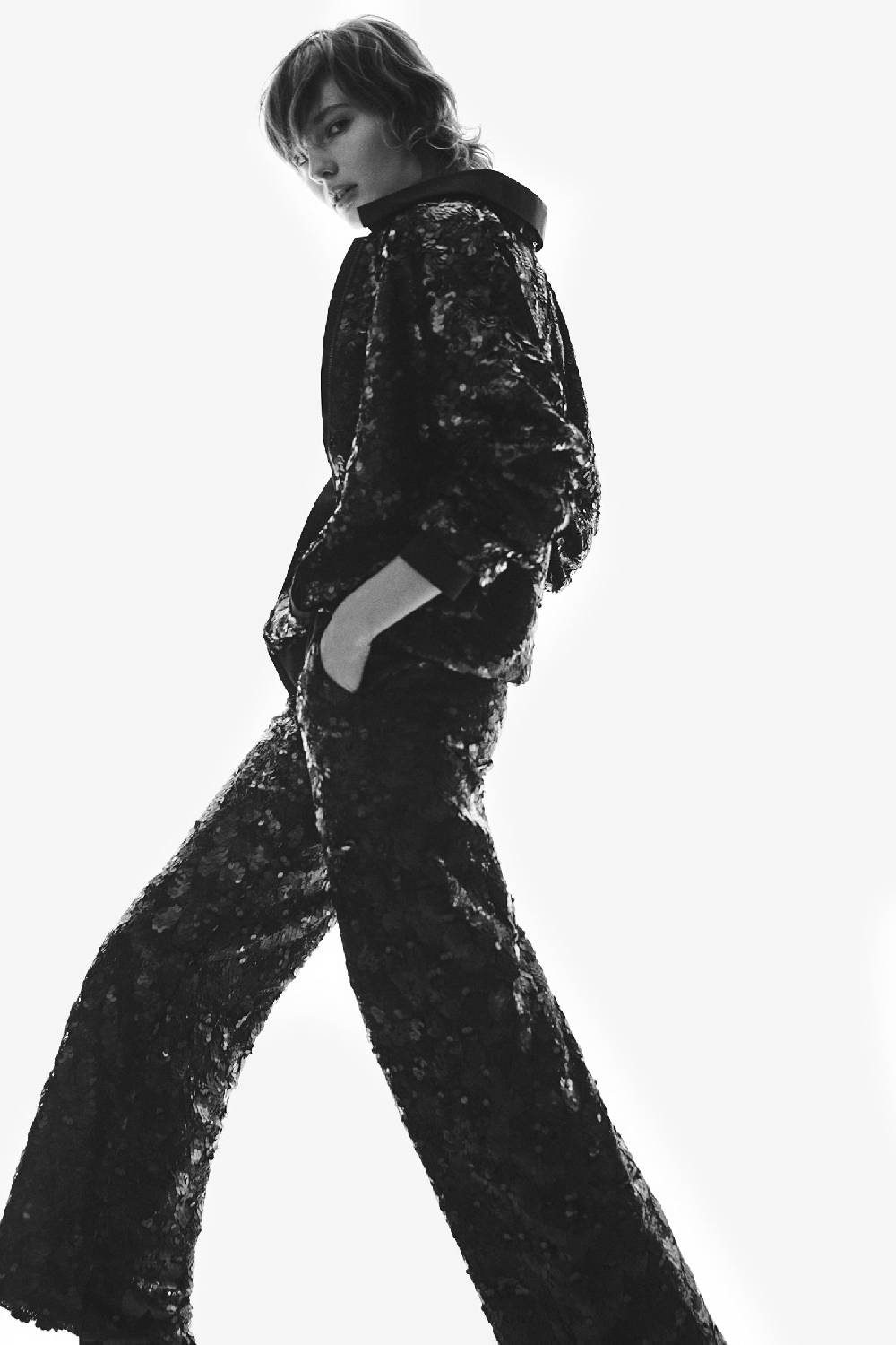 Kristina Ti IRIS - Sequined trousers