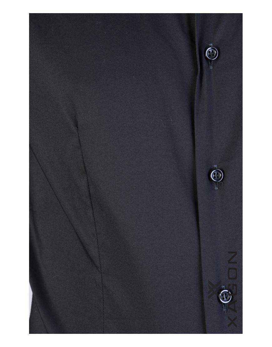 La haine inside us CAMICIA PAMATE Stretch Slim Fit Nero Negozio